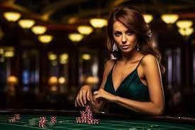 Live dealer presenting Andar Bahar card game at rajaspin login studio